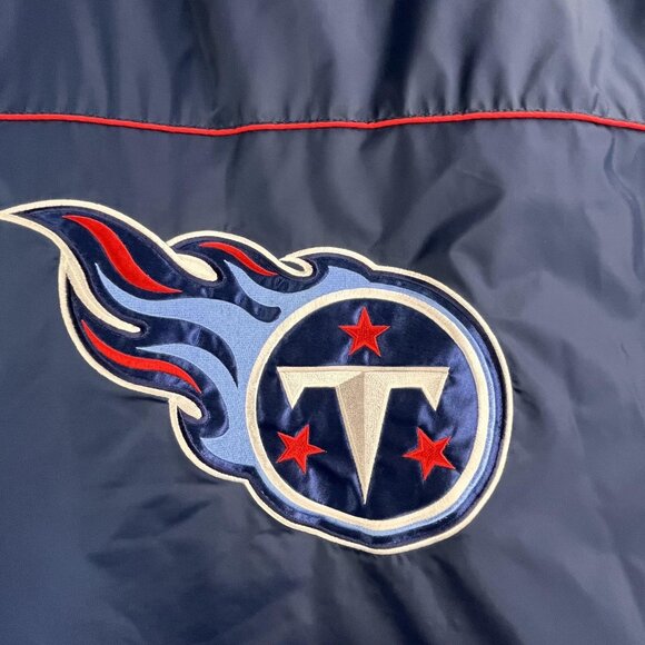 Vintage Tennessee Titans Jacket Mens 2XL NFL Football Unique Reversable Coat Y2K - Picture 13 of 16